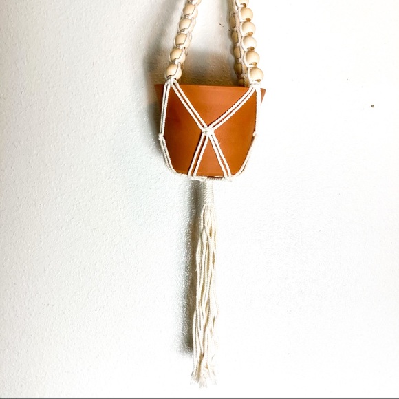 38” and 31” Set of 2 Macrame Plant Holders - Picture 11 of 11